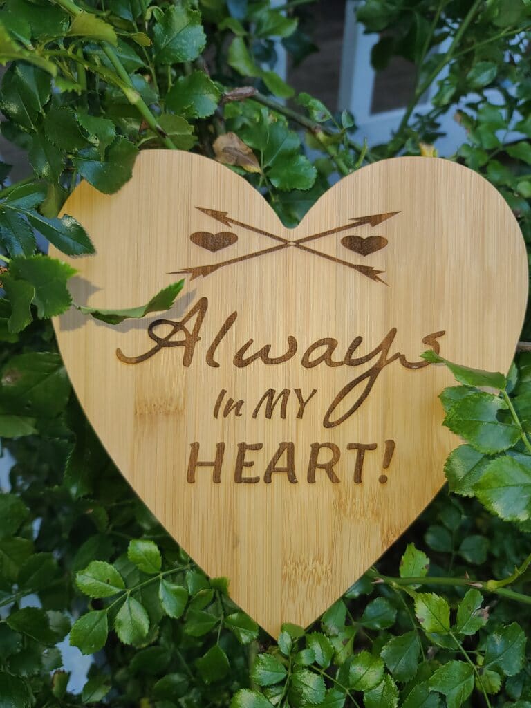 heart shaped cutting board