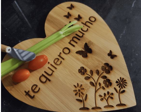 heart shape cutting board